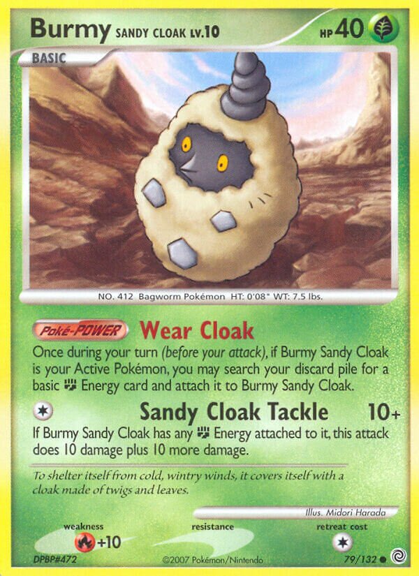Burmy Sandy Cloak 079/132 — Secret Wonders (English Pokémon TCG card)