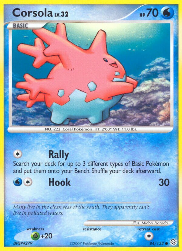Corsola 084/132 — Secret Wonders (English Pokémon TCG card)