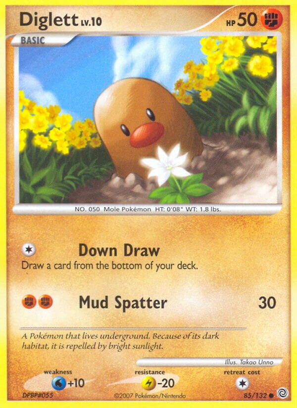 Diglett 085/132 — Secret Wonders (English Pokémon TCG card)
