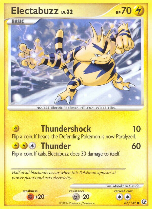 Electabuzz 087/132 — Secret Wonders (English Pokémon TCG card)