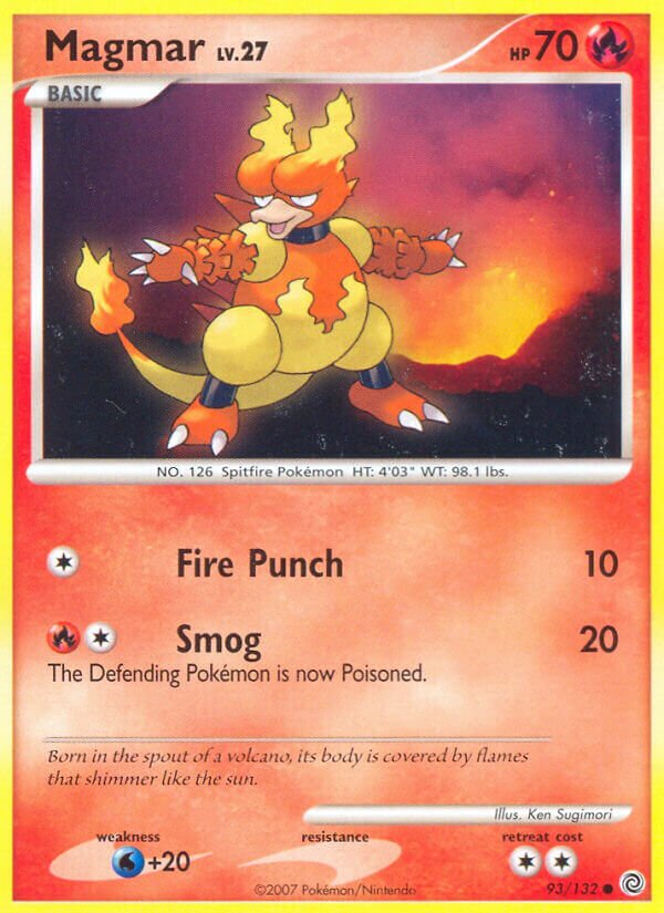 Magmar 093/132 — Secret Wonders (English Pokémon TCG card)