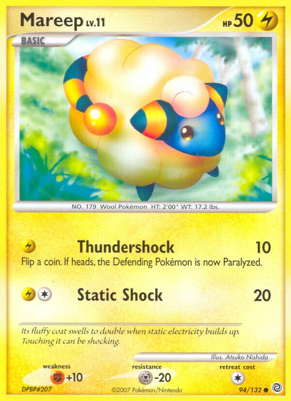 Mareep 094/132 — Secret Wonders (English Pokémon TCG card)