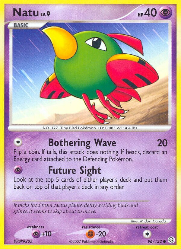 Natu 096/132 — Secret Wonders (English Pokémon TCG card)