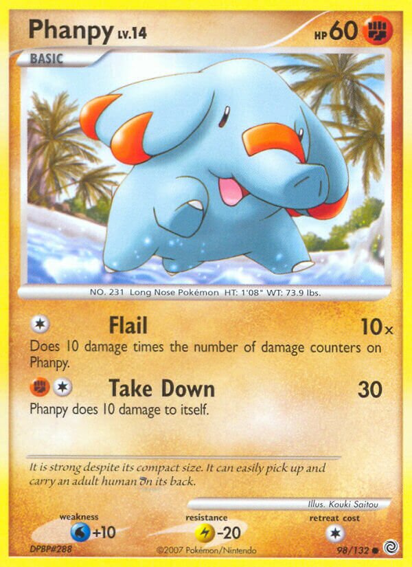 Phanpy 098/132 — Secret Wonders (English Pokémon TCG card)
