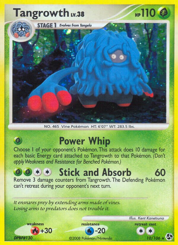 Tangrowth 010/106 — Great Encounters (English Pokémon TCG card)
