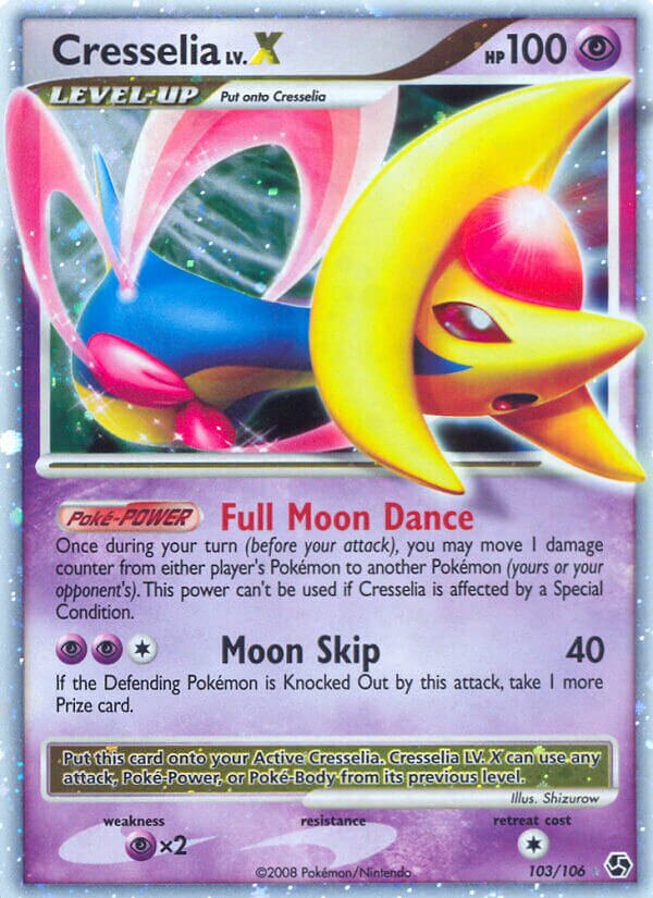 Cresselia LV.X 103/106 — Great Encounters (English Pokémon TCG card)