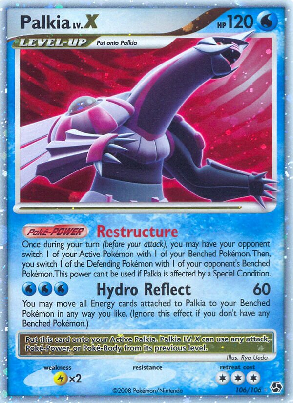 Palkia LV.X 106/106 — Great Encounters (English Pokémon TCG card)