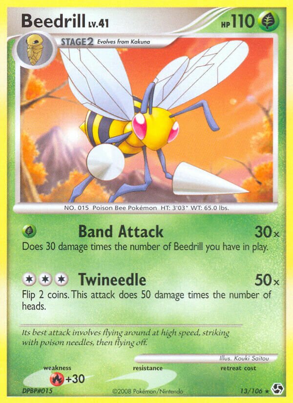 Beedrill 013/106 — Great Encounters (English Pokémon TCG card)