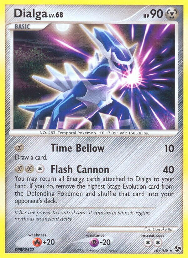 Dialga 016/106 — Great Encounters (English Pokémon TCG card)