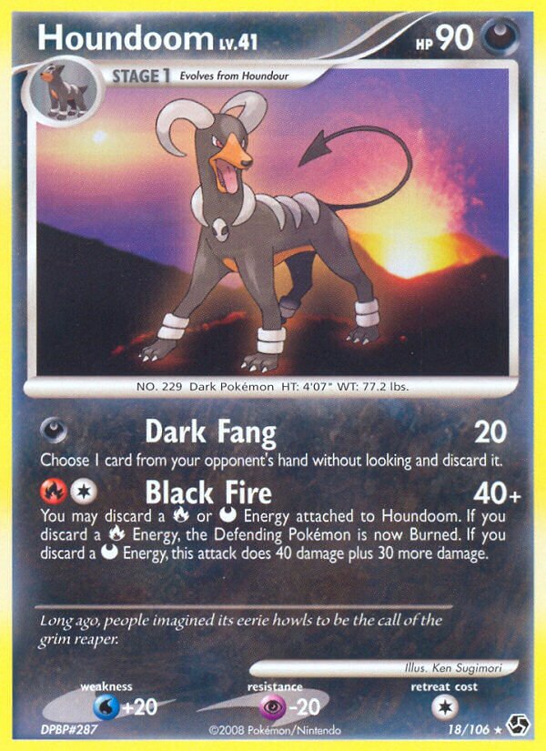 Houndoom 018/106 — Great Encounters (English Pokémon TCG card)