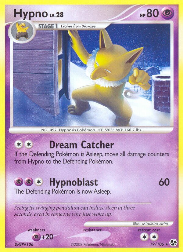 Hypno 019/106 — Great Encounters (English Pokémon TCG card)