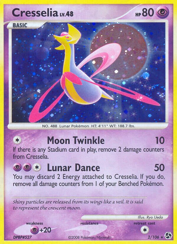 Cresselia 002/106 — Great Encounters (English Pokémon TCG card)