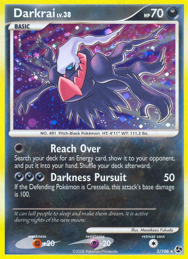 Darkrai 003/106 — Great Encounters (English Pokémon TCG card)