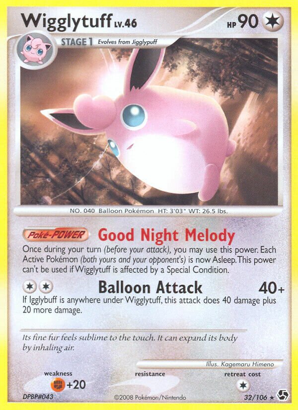 Wigglytuff 032/106 — Great Encounters (English Pokémon TCG card)