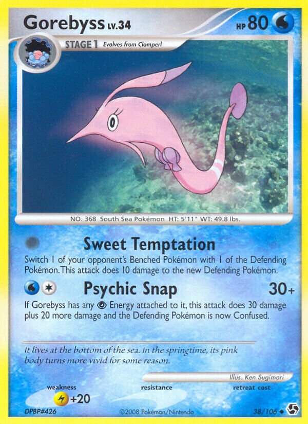 Gorebyss 038/106 — Great Encounters (English Pokémon TCG card)