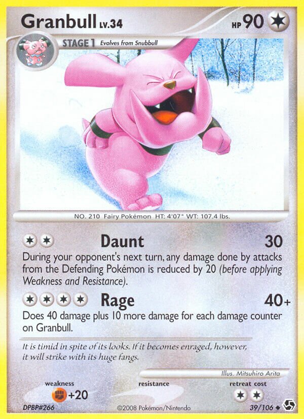 Granbull 039/106 — Great Encounters (English Pokémon TCG card)