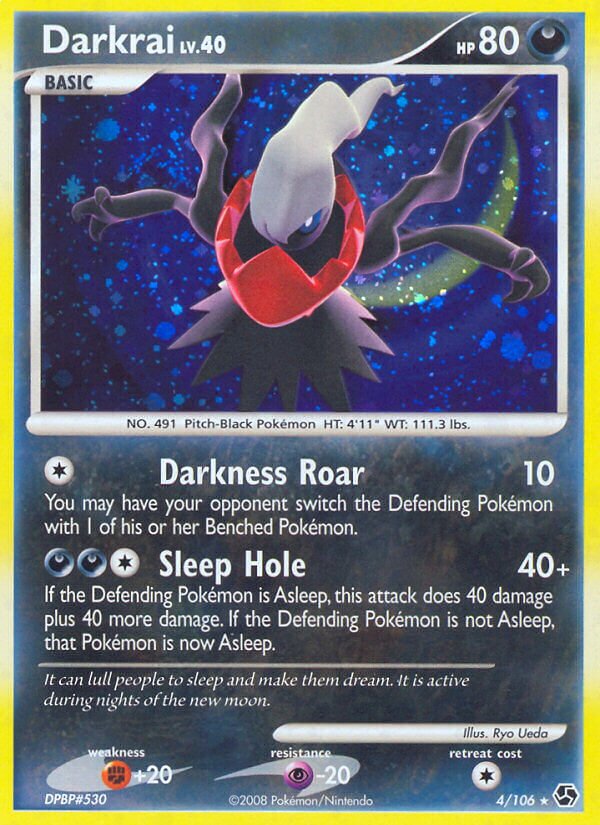 Darkrai 004/106 — Great Encounters (English Pokémon TCG card)