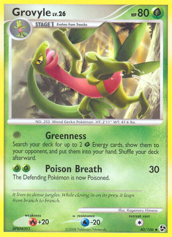 Grovyle 040/106 — Great Encounters (English Pokémon TCG card)