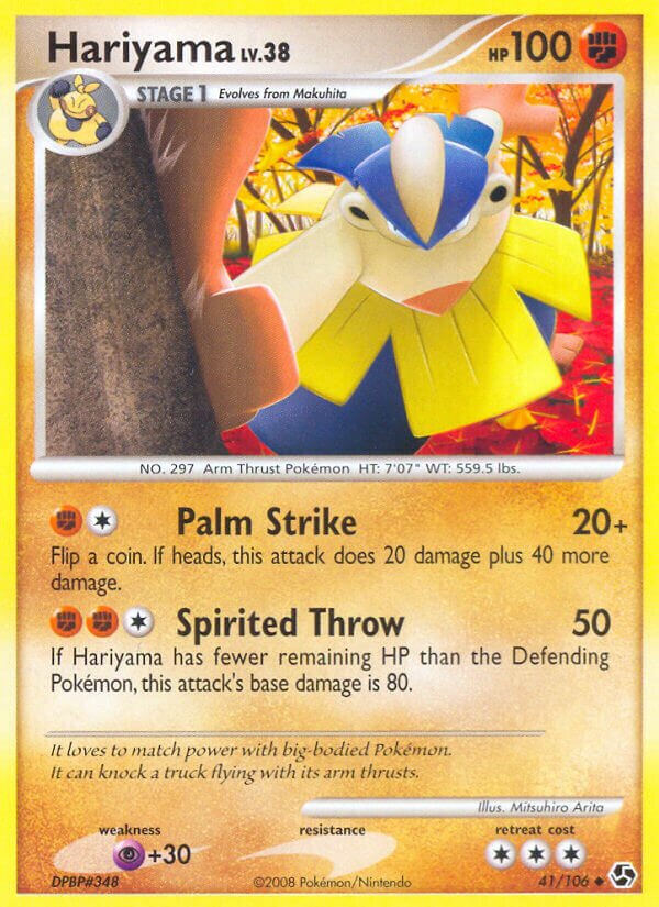Hariyama 041/106 — Great Encounters (English Pokémon TCG card)