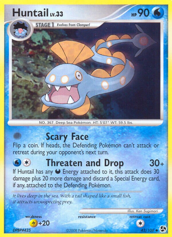 Huntail 042/106 — Great Encounters (English Pokémon TCG card)