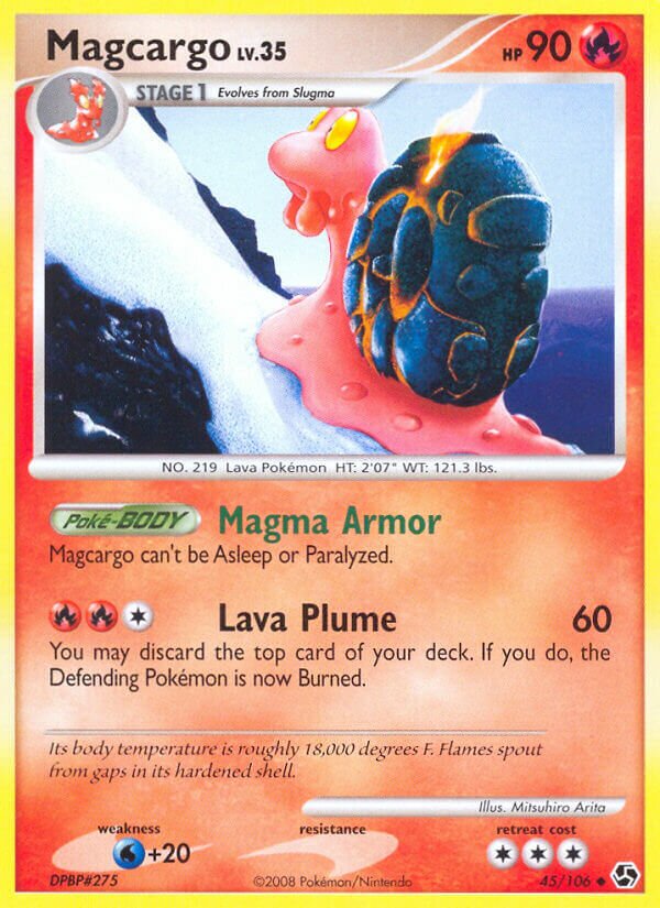 Magcargo 045/106 — Great Encounters (English Pokémon TCG card)