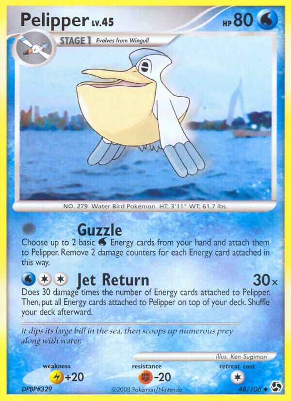Pelipper 048/106 — Great Encounters (English Pokémon TCG card)