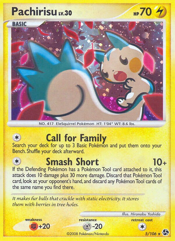 Pachirisu 005/106 — Great Encounters (English Pokémon TCG card)