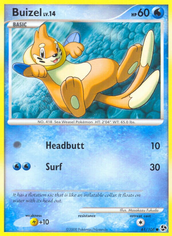 Buizel 061/106 — Great Encounters (English Pokémon TCG card)