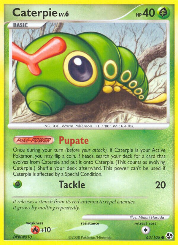 Caterpie 063/106 — Great Encounters (English Pokémon TCG card)