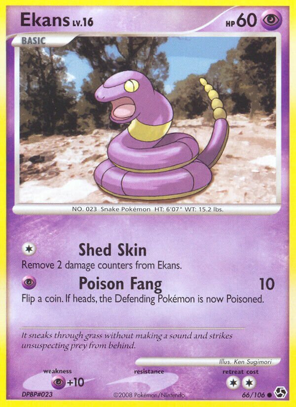 Ekans 066/106 — Great Encounters (English Pokémon TCG card)