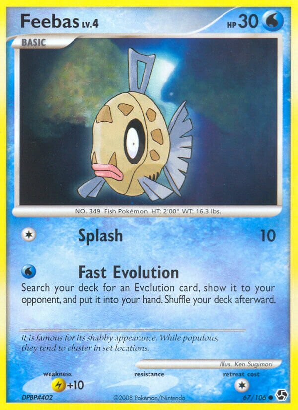 Feebas 067/106 — Great Encounters (English Pokémon TCG card)