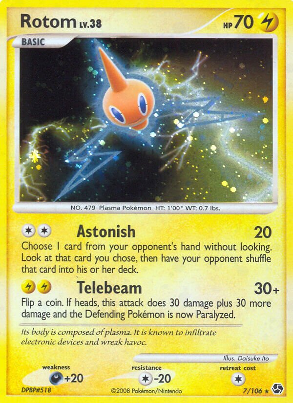 Rotom 007/106 — Great Encounters (English Pokémon TCG card)