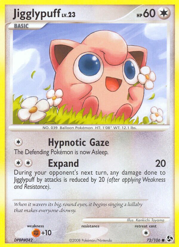 Jigglypuff 072/106 — Great Encounters (English Pokémon TCG card)