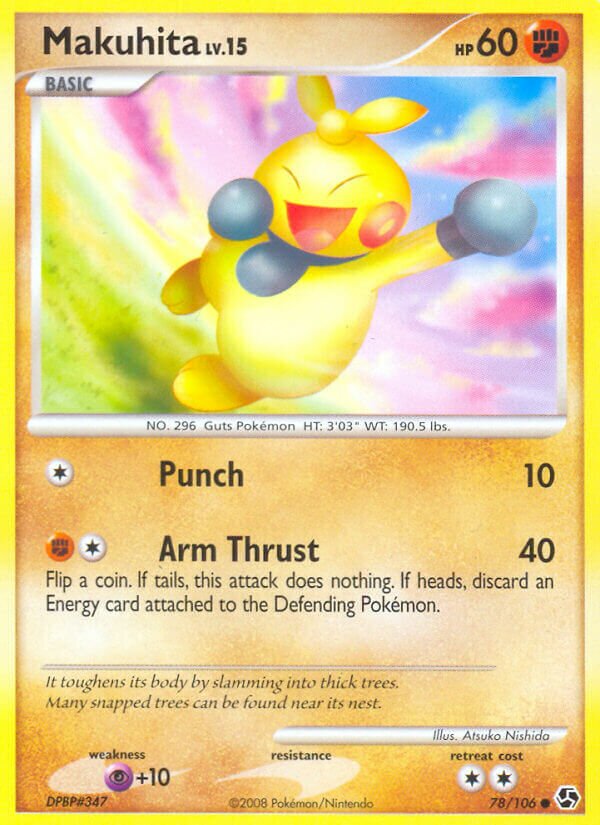 Makuhita 078/106 — Great Encounters (English Pokémon TCG card)