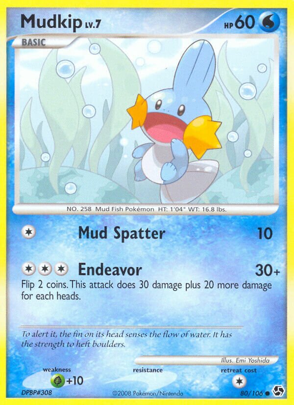 Mudkip 080/106 — Great Encounters (English Pokémon TCG card)
