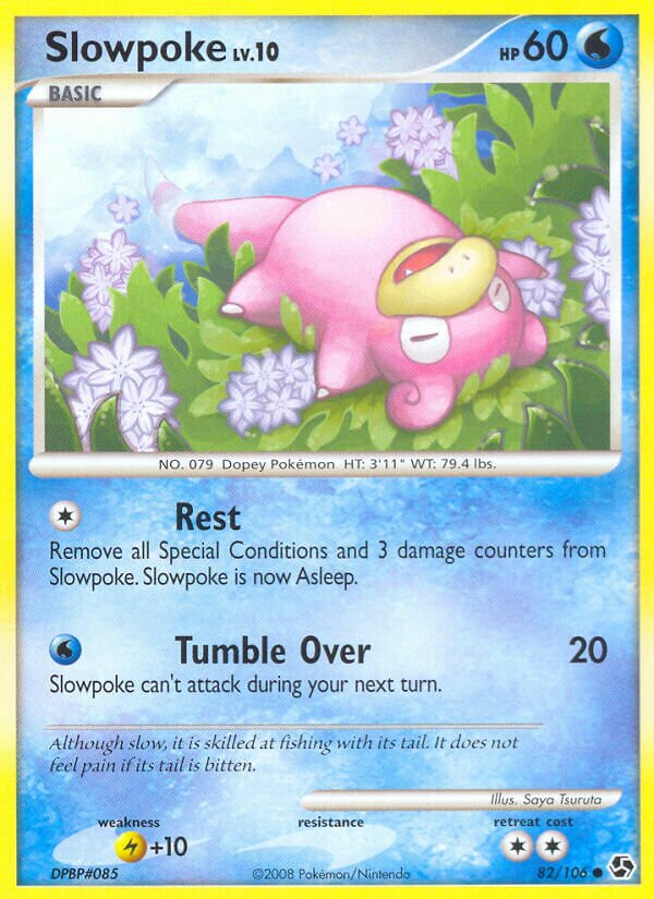 Slowpoke 082/106 — Great Encounters (English Pokémon TCG card)