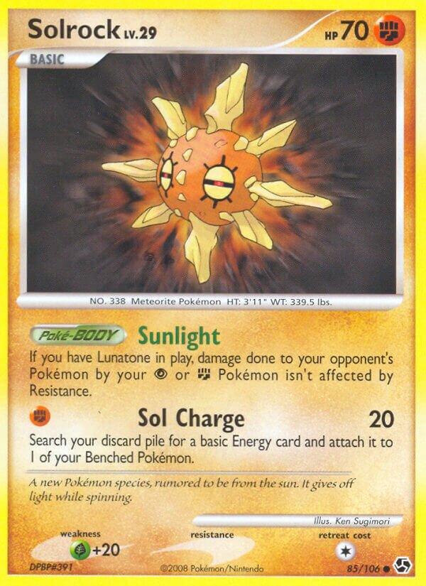 Solrock 085/106 — Great Encounters (English Pokémon TCG card)