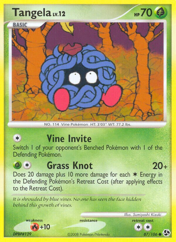 Tangela 087/106 — Great Encounters (English Pokémon TCG card)