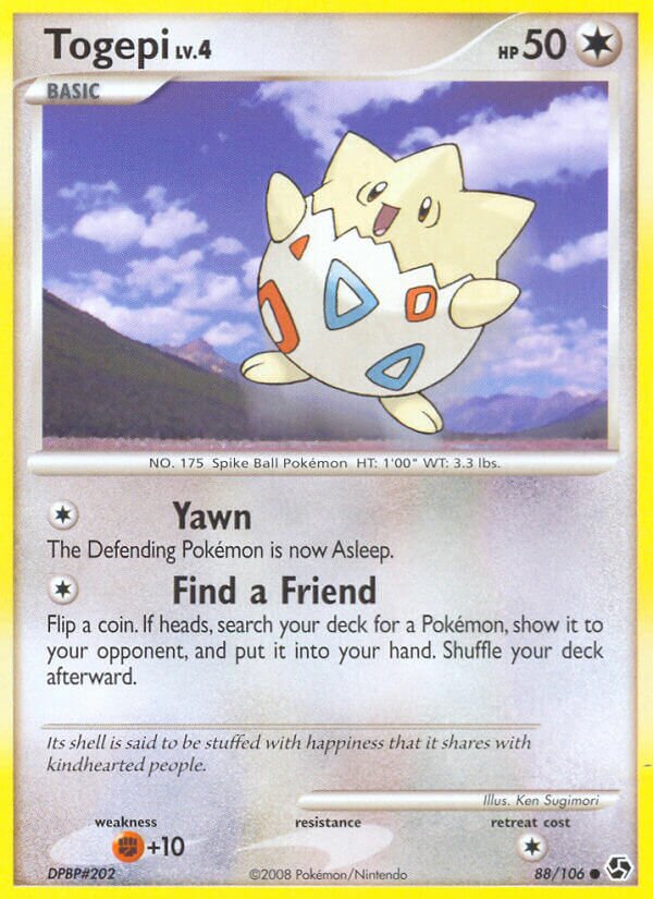 Togepi 088/106 — Great Encounters (English Pokémon TCG card)