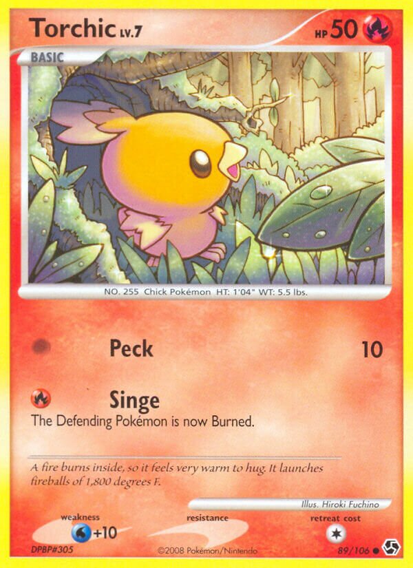 Torchic 089/106 — Great Encounters (English Pokémon TCG card)