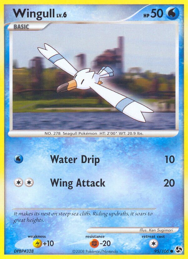 Wingull 095/106 — Great Encounters (English Pokémon TCG card)