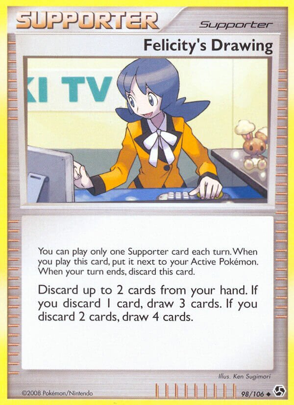 Felicity's Drawing 098/106 — Great Encounters (English Pokémon TCG card)