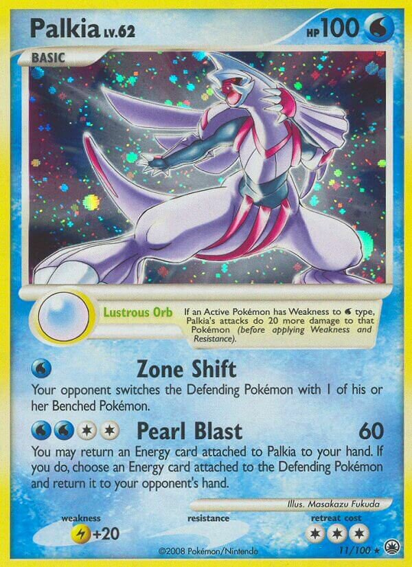 Palkia 011/100 — Majestic Dawn (English Pokémon TCG card)