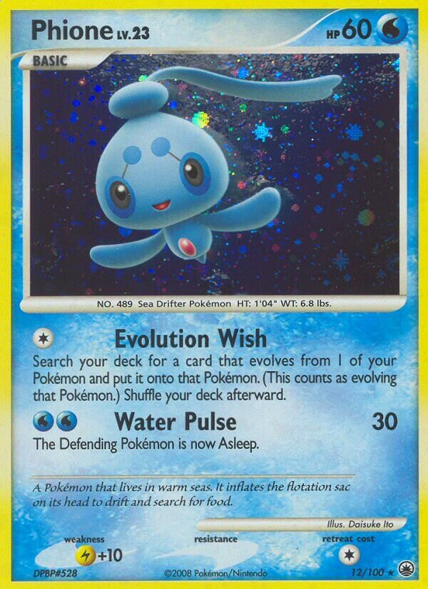 Phione 012/100 — Majestic Dawn (English Pokémon TCG card)