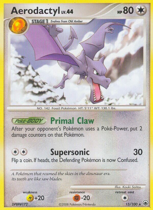 Aerodactyl 015/100 — Majestic Dawn (English Pokémon TCG card)