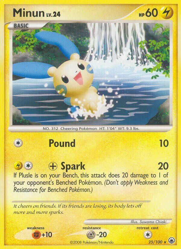 Minun 025/100 — Majestic Dawn (English Pokémon TCG card)