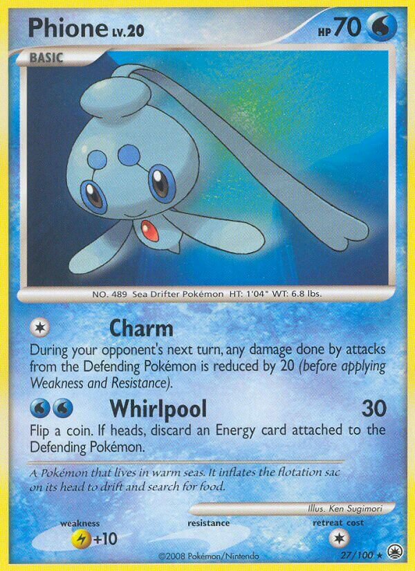 Phione 027/100 — Majestic Dawn (English Pokémon TCG card)