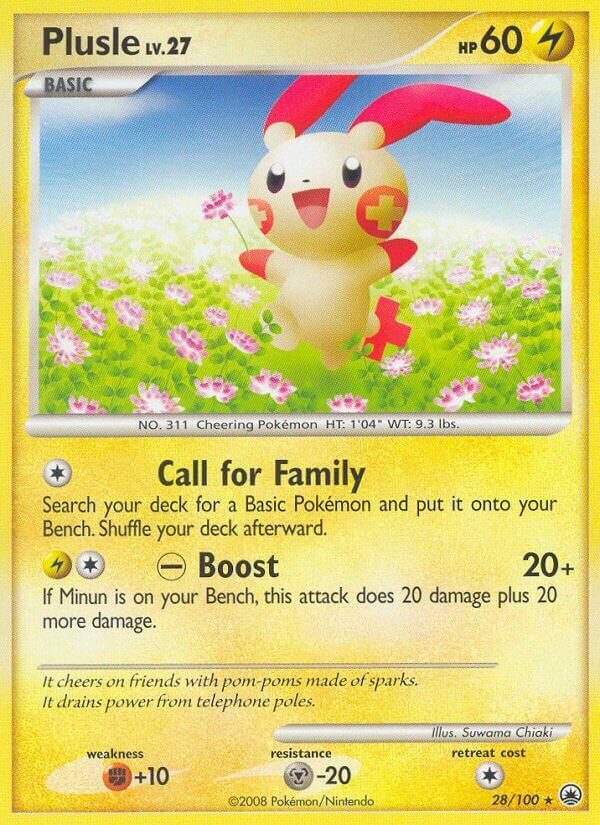 Plusle 028/100 — Majestic Dawn (English Pokémon TCG card)