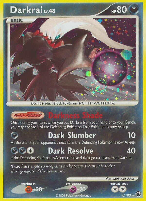 Darkrai 003/100 — Majestic Dawn (English Pokémon TCG card)