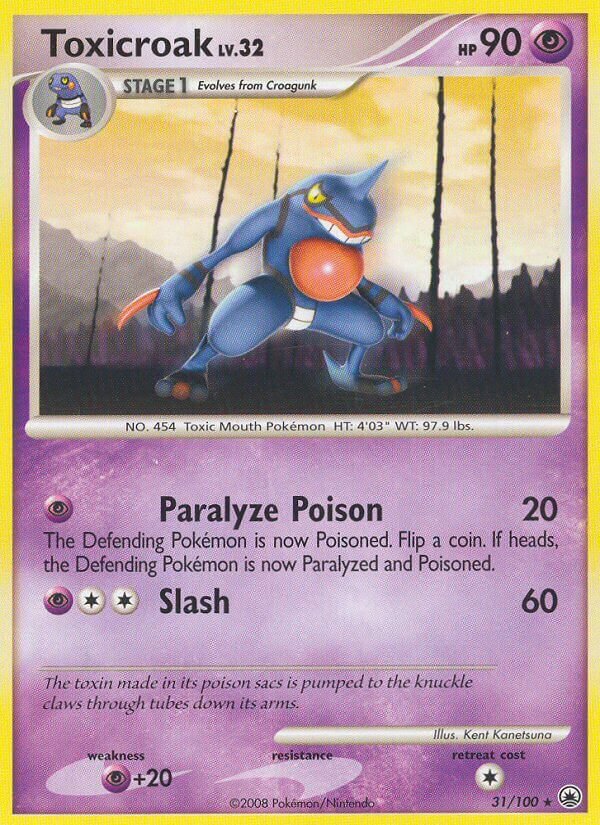 Toxicroak 031/100 — Majestic Dawn (English Pokémon TCG card)